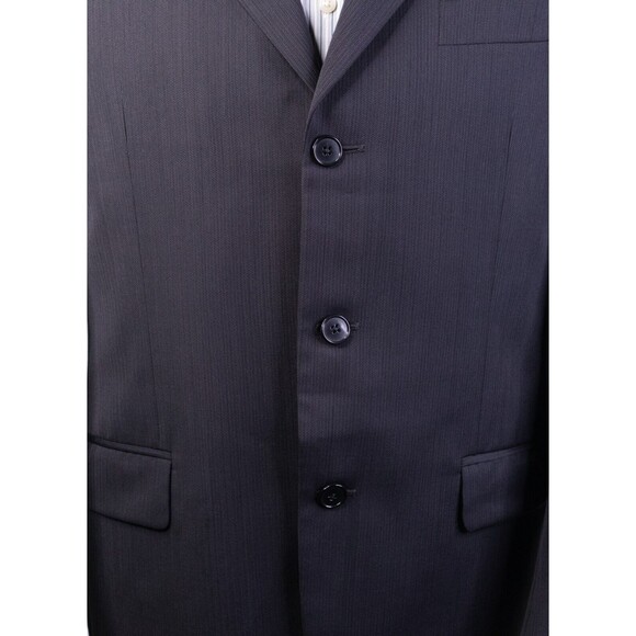 Joseph Abboud Mens Solid 3 Button Blazer Grey Wool Size 40 Regular - Picture 8 of 15